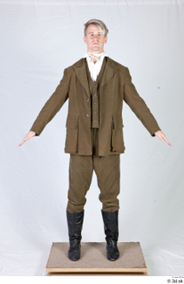  Photos Man in Historical suit 7 20th century Historical Clothing a poses brown Historical suit whole body 0001.jpg
